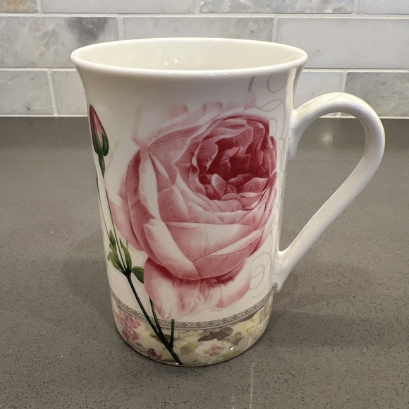 Kent Pottery Other - Kent Pottery Pink Rose Buds Tea Coffee Cup Mug Paris De La Fete Of the Party